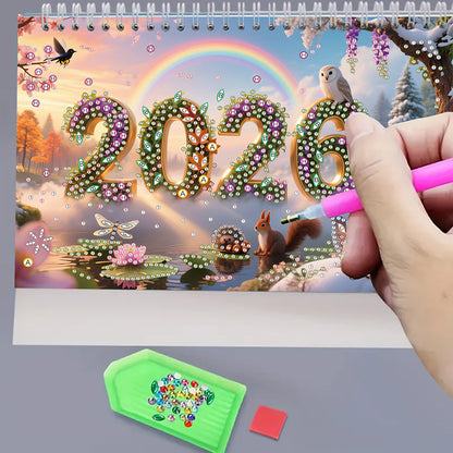 5D/DIY Calendar Crystal Painting Desk Calendars Kit Diamond Painting Calendar