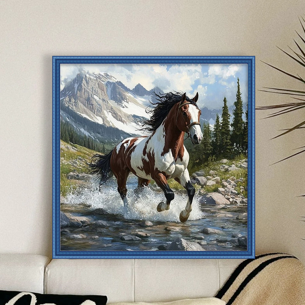Horse - 11CT Stamped Cross Stitch 40*40CM