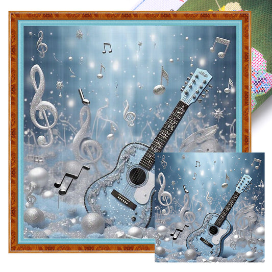 Guitar - 11CT Stamped Cross Stitch 40*40CM