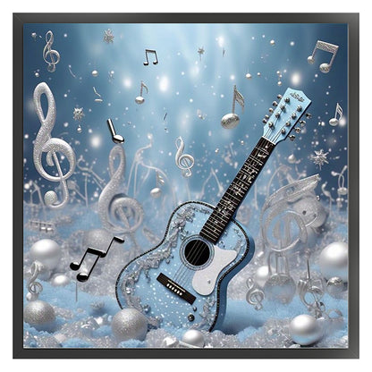 Guitar - 11CT Stamped Cross Stitch 40*40CM