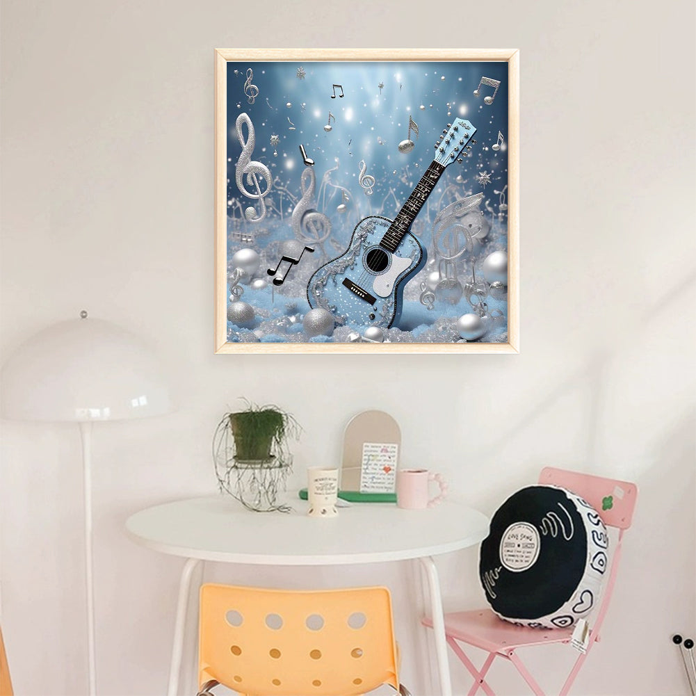 Guitar - 11CT Stamped Cross Stitch 40*40CM