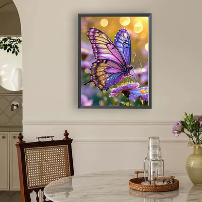 Butterfly - Full Round Drill Diamond Painting 30*40CM