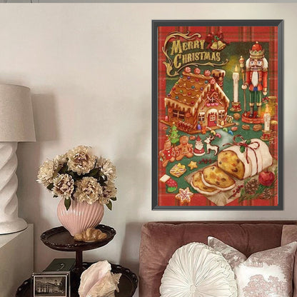 Christmas Nutcracker - Full Round Drill Diamond Painting 40*60CM(Partial AB)