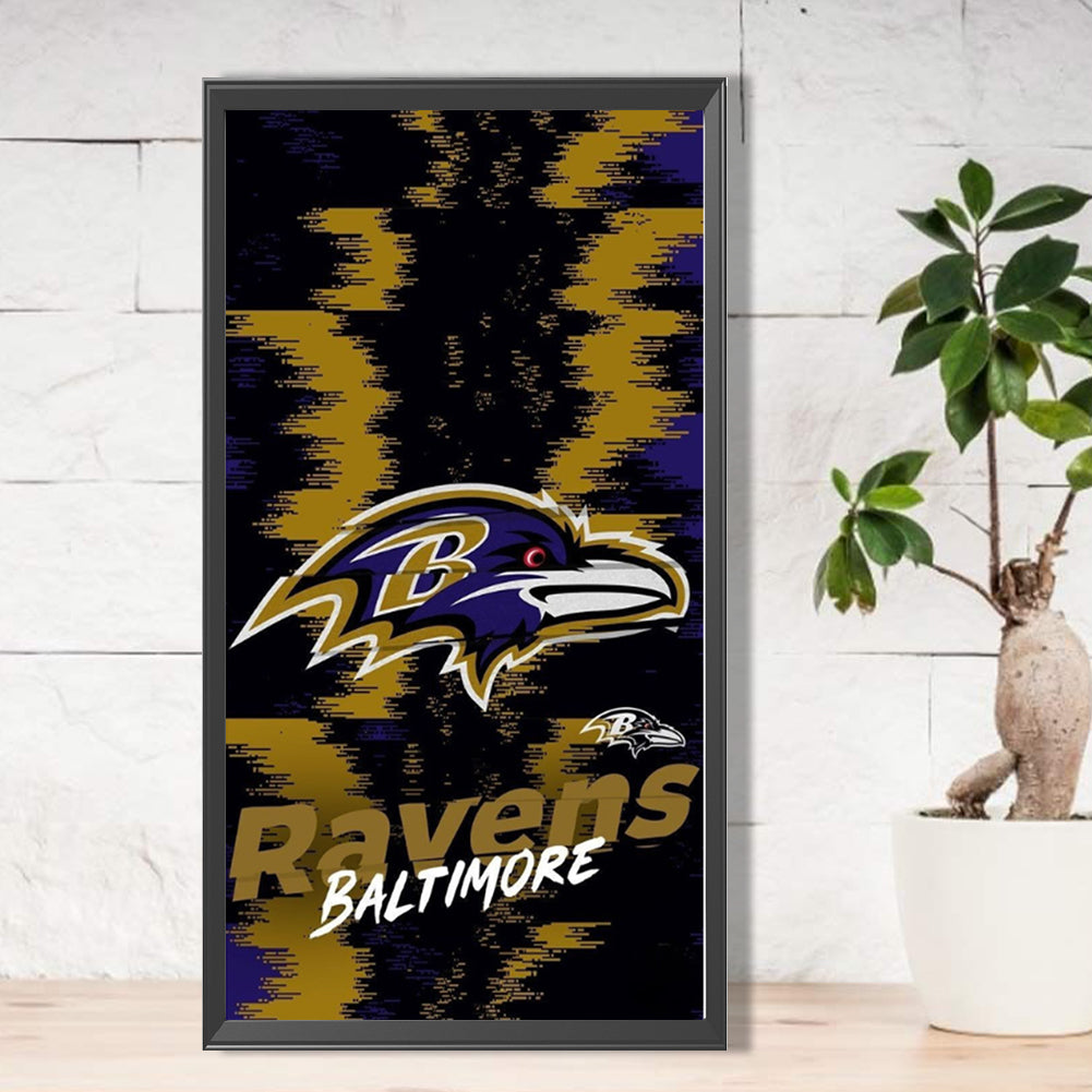 Baltimore Ravens - Full Round Drill Diamond Painting 30*55CM