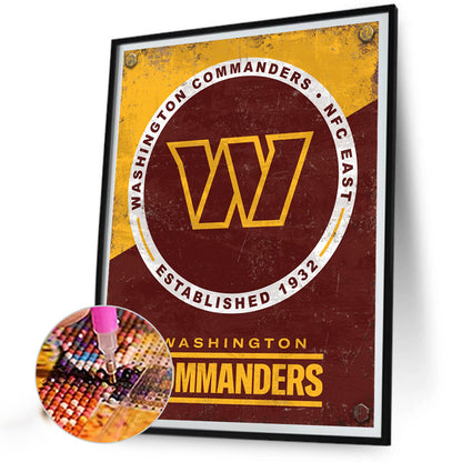 Washington Commanders Nfc - Full Round Drill Diamond Painting 40*50CM