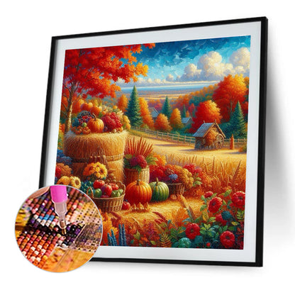 Autumn Straw - Full Round Drill Diamond Painting 40*40CM