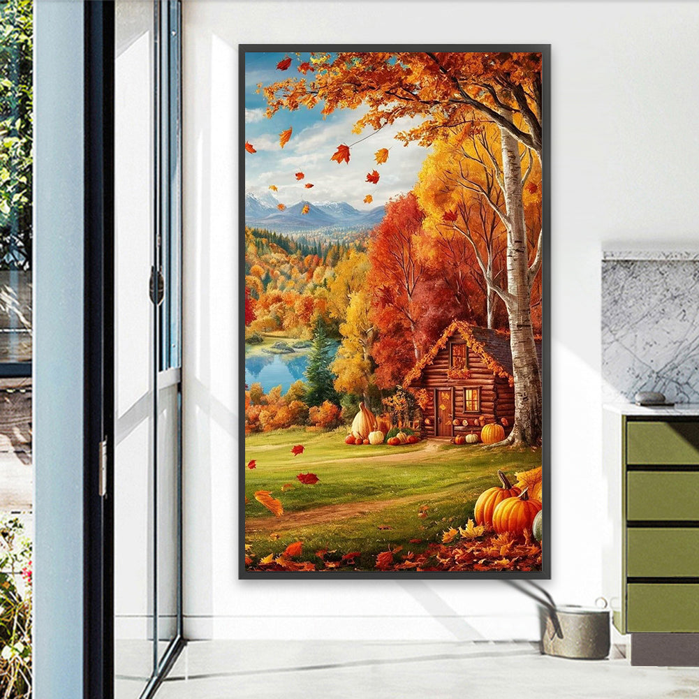 Autumn Atmosphere - Full Round Drill Diamond Painting 40*70CM