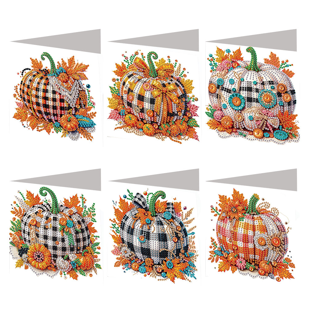 6PCS DIY Diamond Art Greeting Cards Congratulations Cards & Gifts (Halloween)
