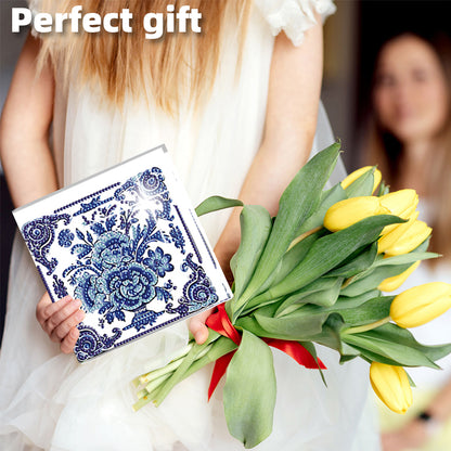 6PCS DIY Diamond Art Greeting Cards Congratulations Cards & Gifts (Porcelain)