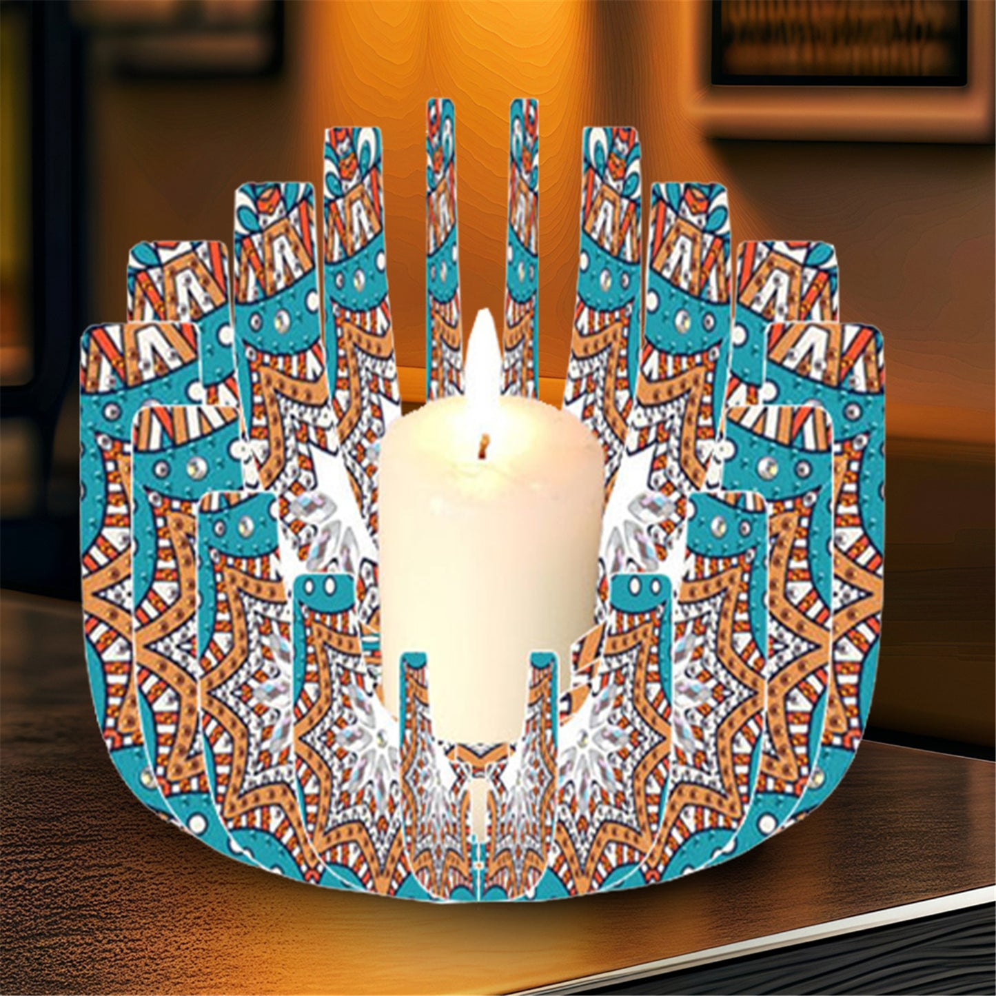 DIY Diamond Art Painting Kits of Candle Holder for Aromatherapy Home Decor