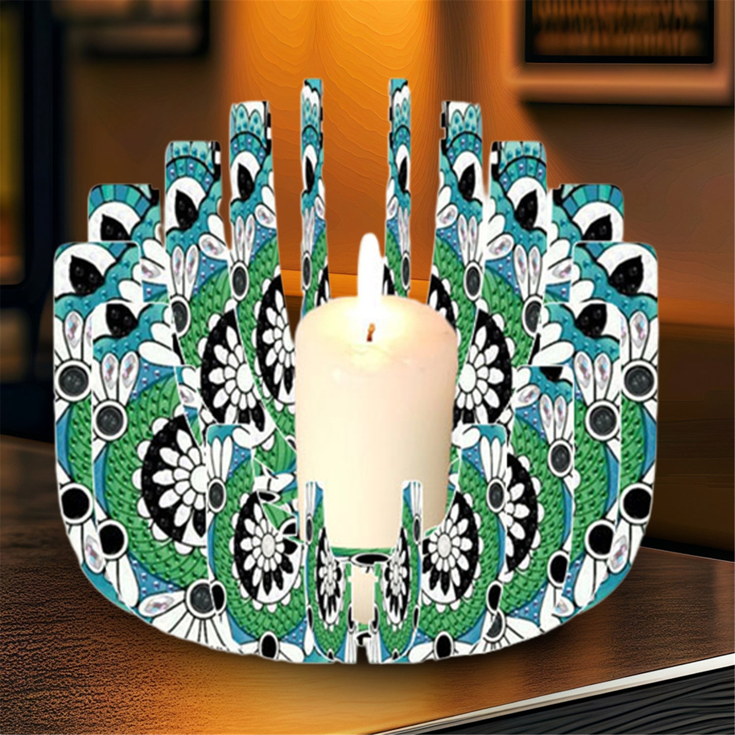 DIY Diamond Art Painting Kits of Candle Holder for Aromatherapy Home Decor