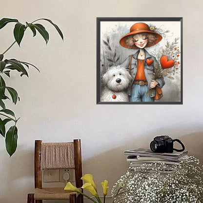 Crazy Little Girl - Full Square Drill Diamond Painting 40*40CM