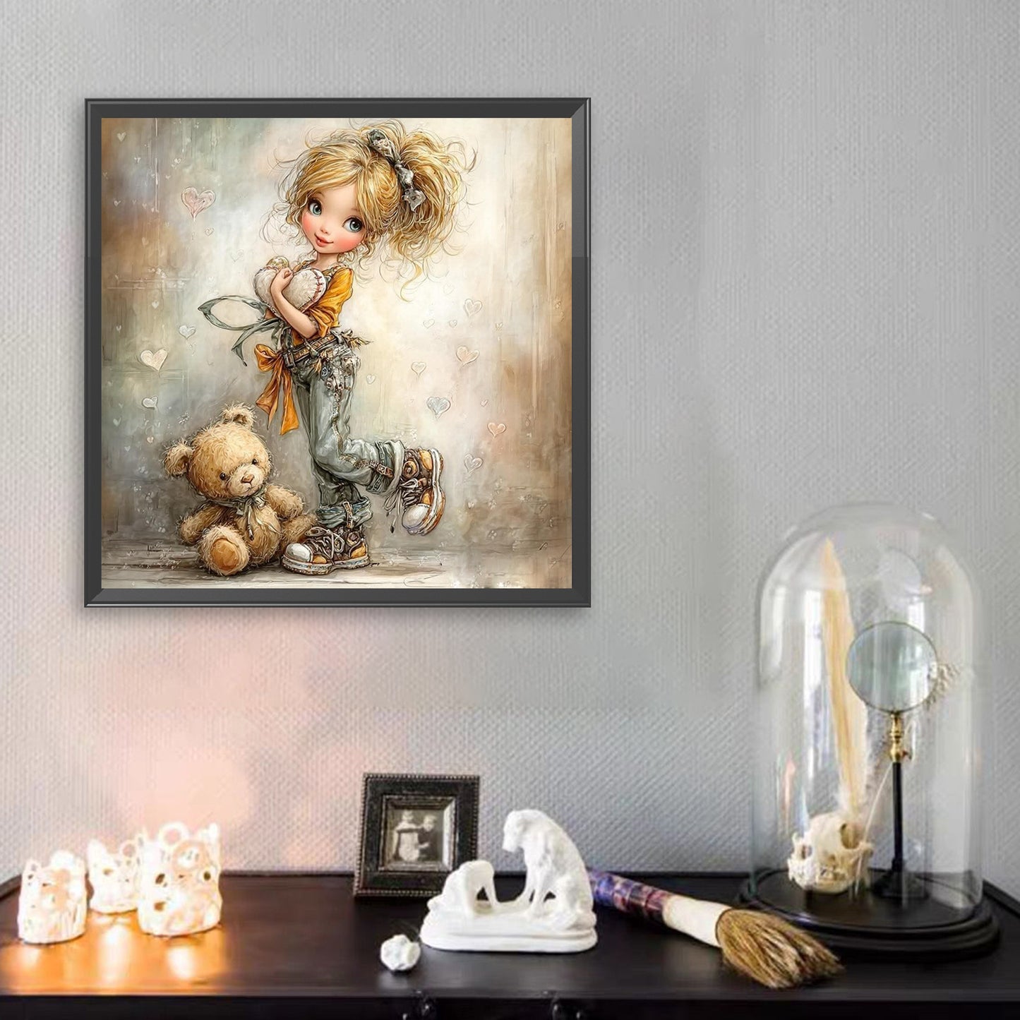 Crazy Little Girl - Full Square Drill Diamond Painting 40*40CM