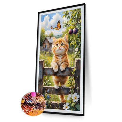 Cats - Full Round Drill Diamond Painting 40*70CM