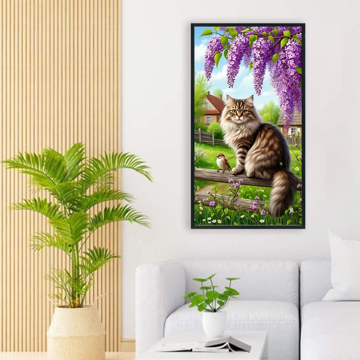 Cats - Full Round Drill Diamond Painting 40*70CM