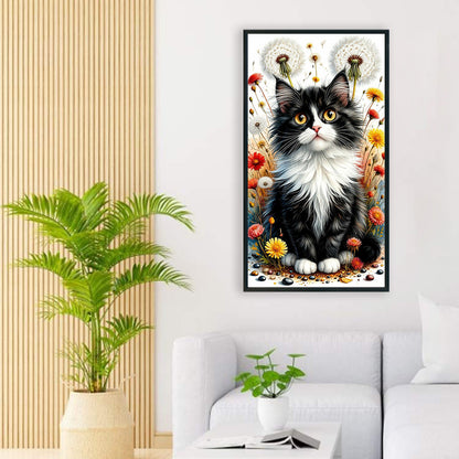 Cats - Full Round Drill Diamond Painting 40*70CM