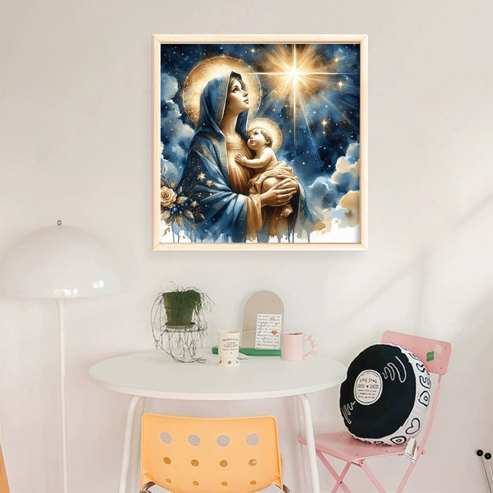 White Horse - 11CT Stamped Cross Stitch 40*40CM