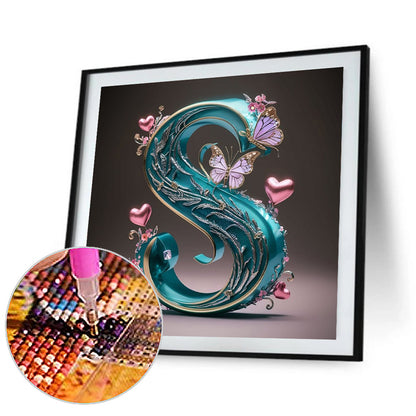 The Letter S - Full Round Drill Diamond Painting 40*40CM