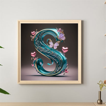 The Letter S - Full Round Drill Diamond Painting 40*40CM