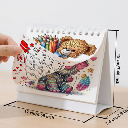 5D/DIY Diamond Painting Calendar Kit Partial Drill Diamond Art Paper Calendar