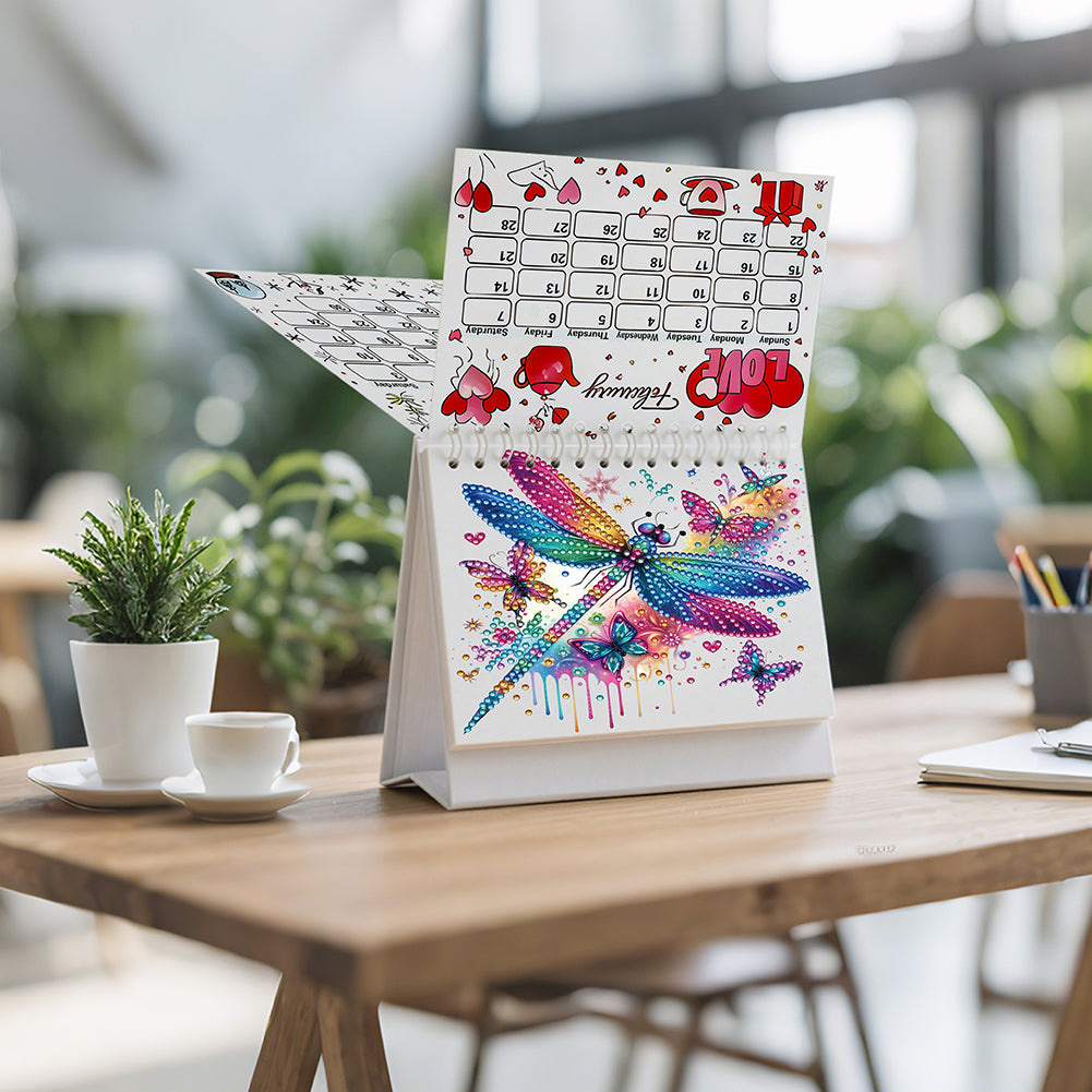 5D/DIY Diamond Painting Calendar Kit Partial Drill Diamond Art Paper Calendar