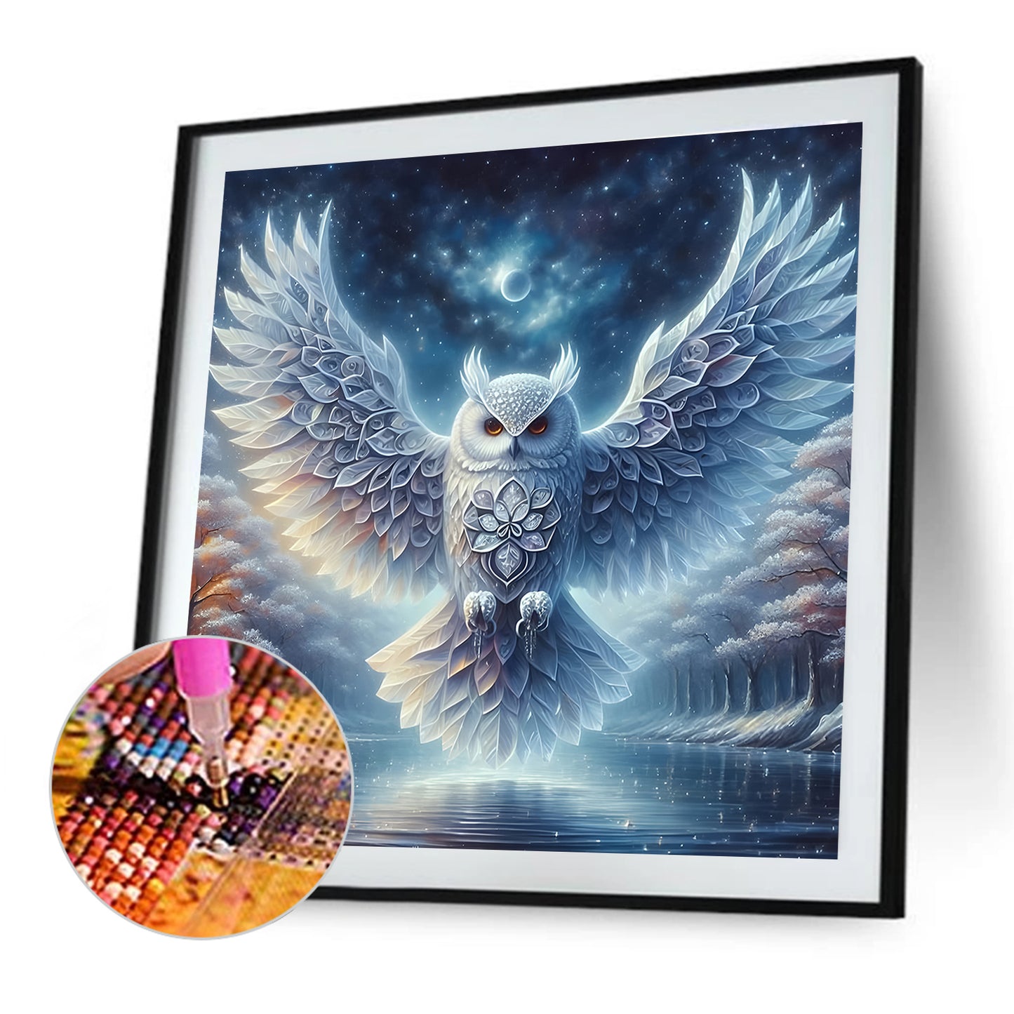 Owl - Full Round Drill Diamond Painting 30*30CM