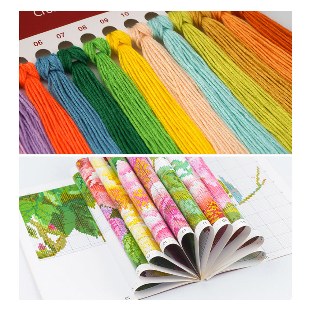 Christmas Scenery - 11CT Stamped Cross Stitch 45*45CM