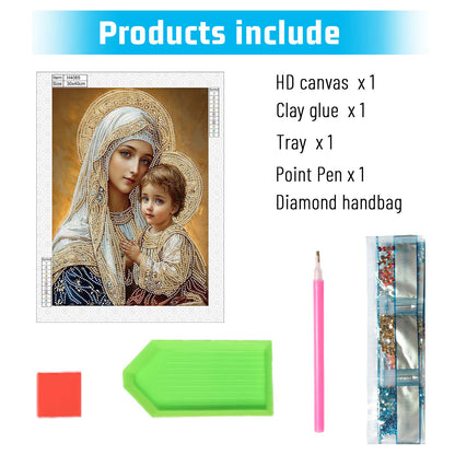 Religious Madonna - Special Shaped Drill Diamond Painting 30*40CM