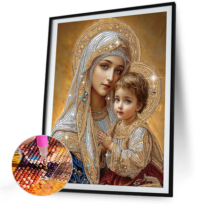 Religious Madonna - Special Shaped Drill Diamond Painting 30*40CM