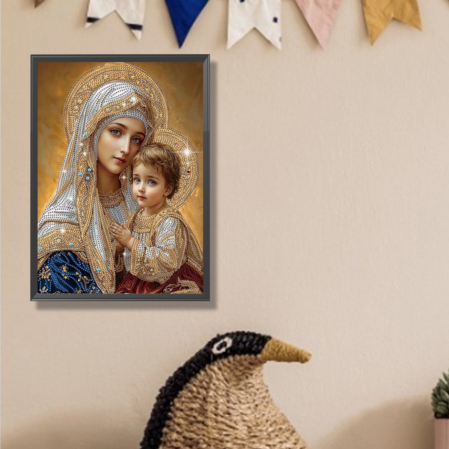 Religious Madonna - Special Shaped Drill Diamond Painting 30*40CM