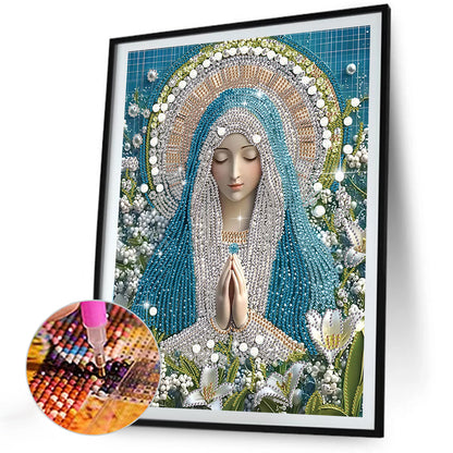 Religious Madonna - Special Shaped Drill Diamond Painting 30*40CM
