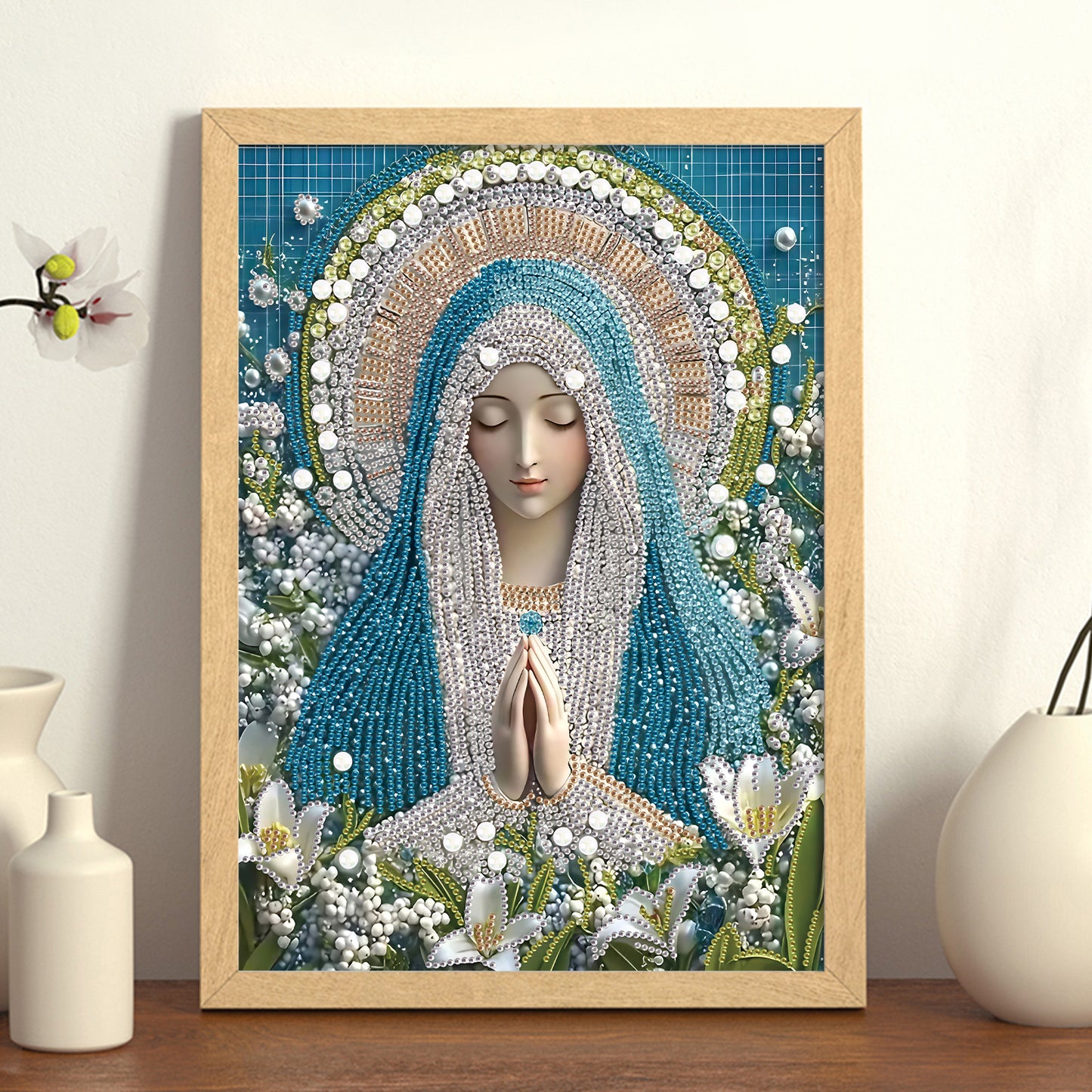 Religious Madonna - Special Shaped Drill Diamond Painting 30*40CM