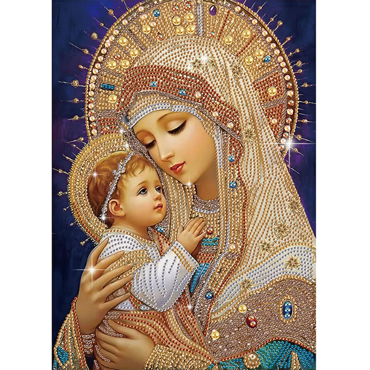 Religious Madonna - Special Shaped Drill Diamond Painting 30*40CM