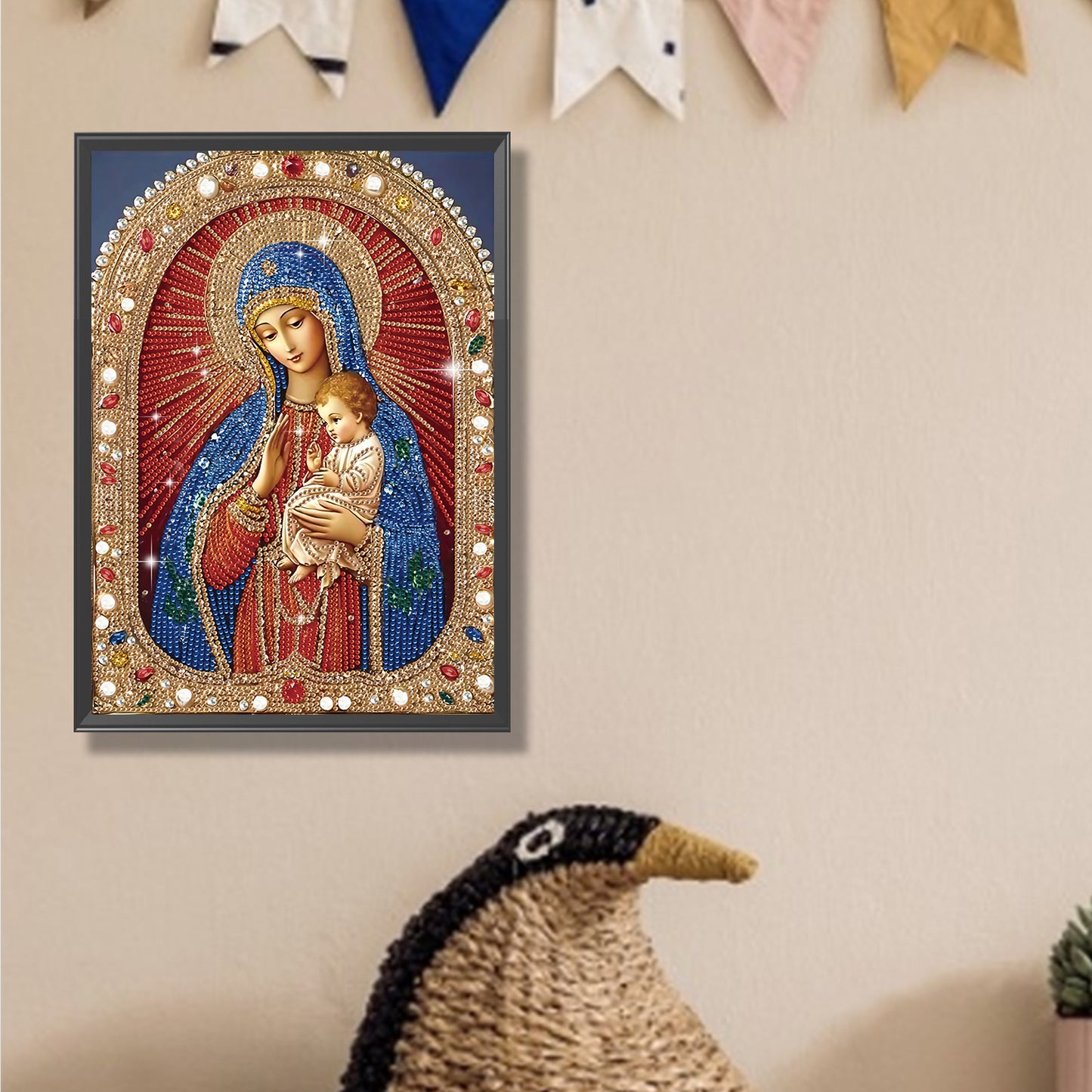 Religious Madonna - Special Shaped Drill Diamond Painting 30*40CM