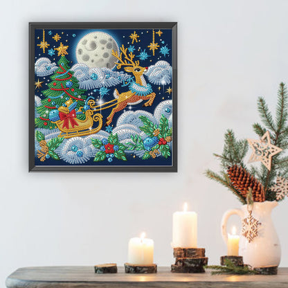 Christmas Sleigh - Special Shaped Drill Diamond Painting 30*30CM