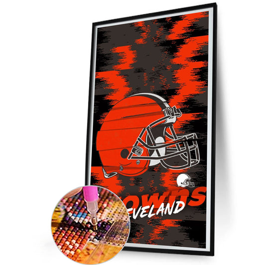 Cleveland Browns - Full Round Drill Diamond Painting 30*55CM