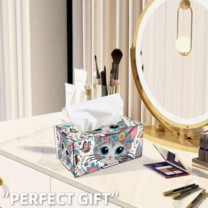 Wooden Diamond Painting Tissue Box for Home and Office Decoration (CZH001)