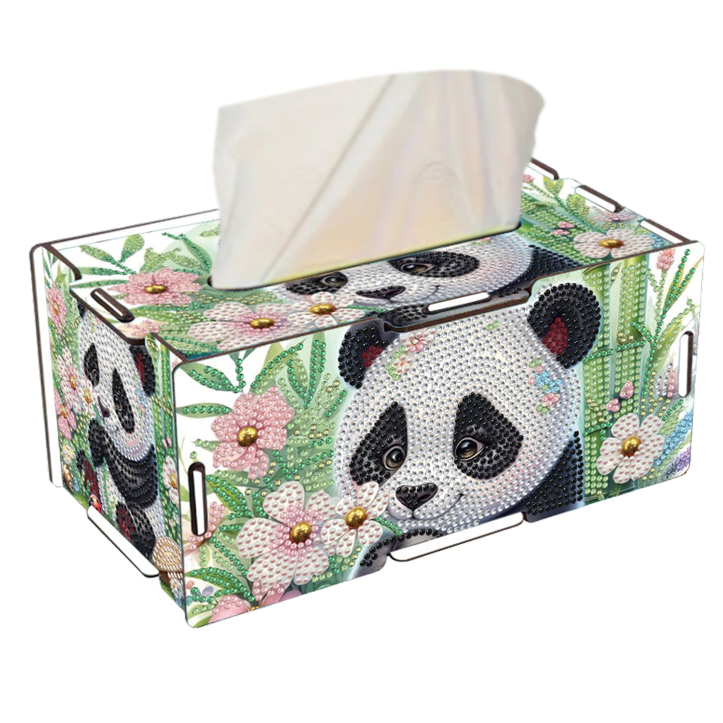 Wooden Diamond Painting Tissue Box for Home and Office Decoration (CZH003)