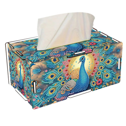 Wooden Diamond Painting Tissue Box for Home and Office Decoration (CZH004)