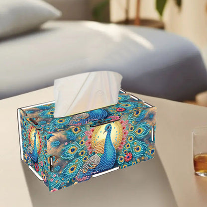 Wooden Diamond Painting Tissue Box for Home and Office Decoration (CZH004)