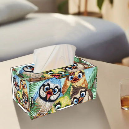 Wooden Diamond Painting Tissue Box for Home and Office Decoration (CZH005)