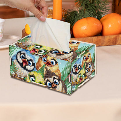 Wooden Diamond Painting Tissue Box for Home and Office Decoration (CZH005)