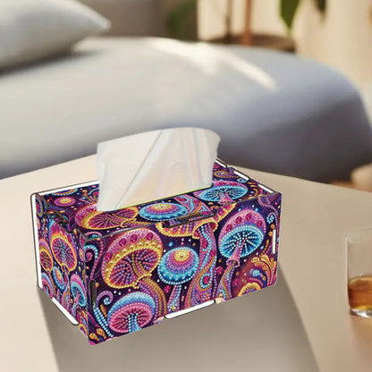 Wooden Diamond Painting Tissue Box for Home and Office Decoration (CZH008)