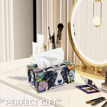 Wooden Diamond Painting Tissue Box for Home and Office Decoration (CZH011)