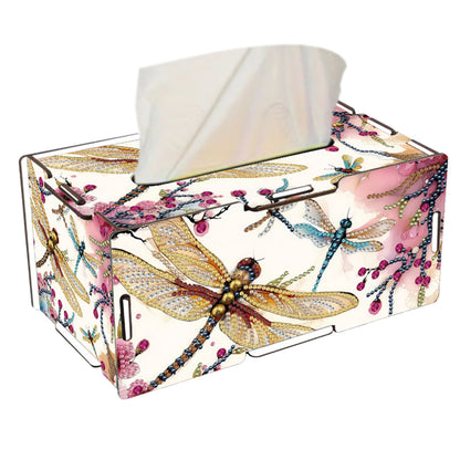 Wooden Diamond Painting Tissue Box for Home and Office Decoration (CZH013)