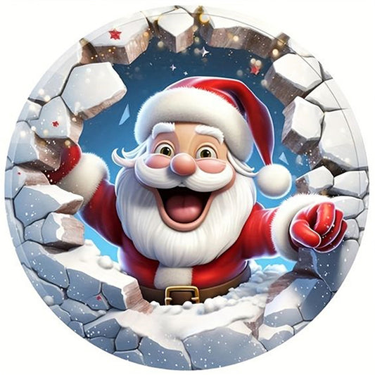 Winter Santa Claus - 11CT Stamped Cross Stitch 40*40CM