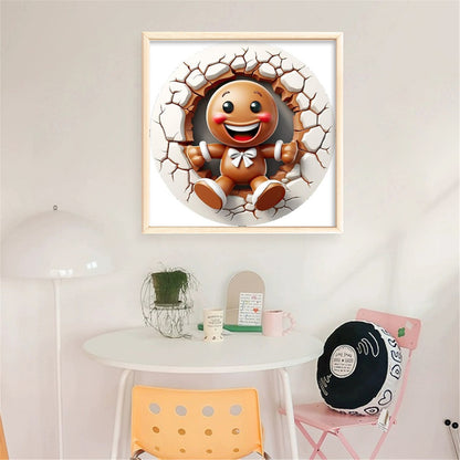 Winter Cookie Man - 11CT Stamped Cross Stitch 40*40CM