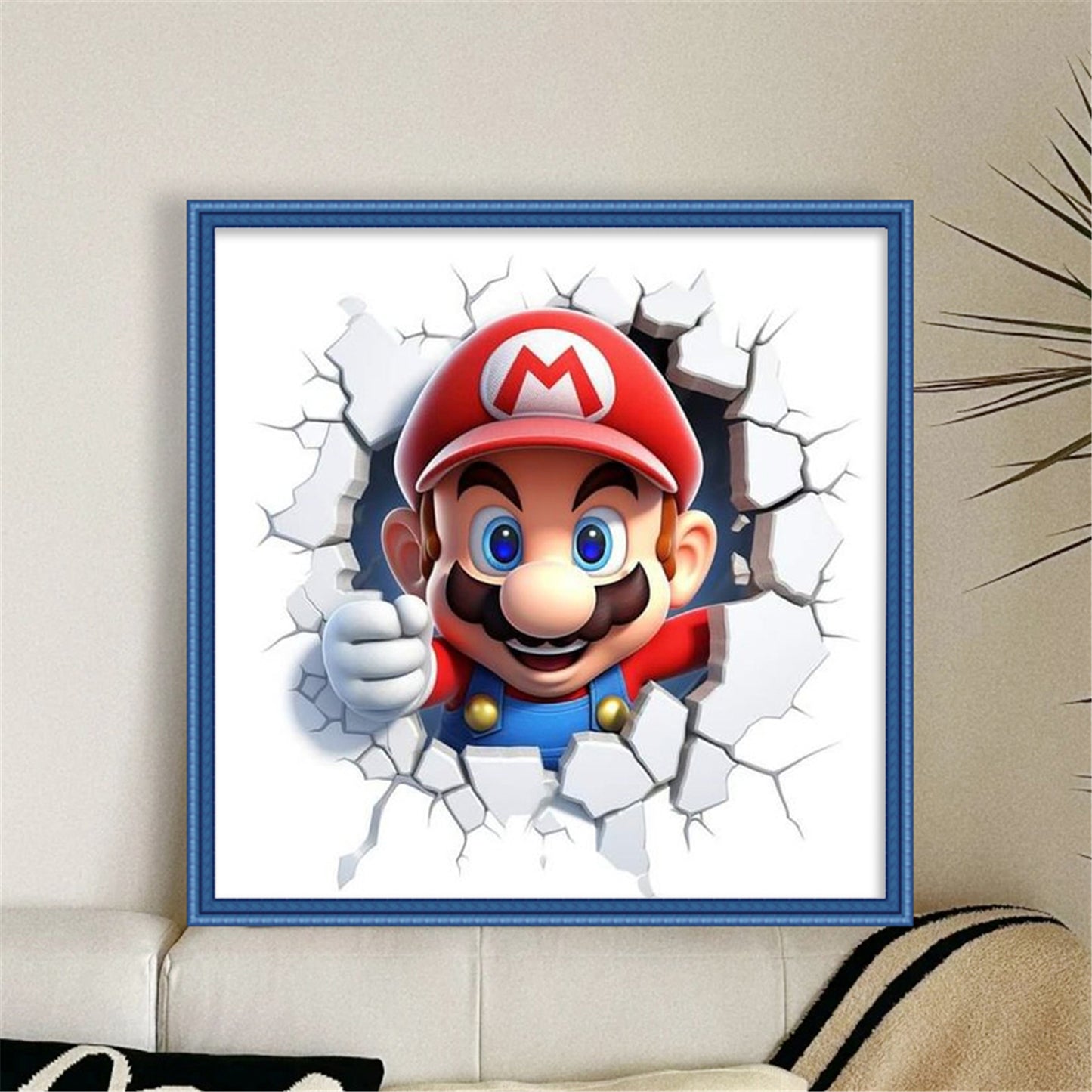 Winter Mario - 11CT Stamped Cross Stitch 40*40CM