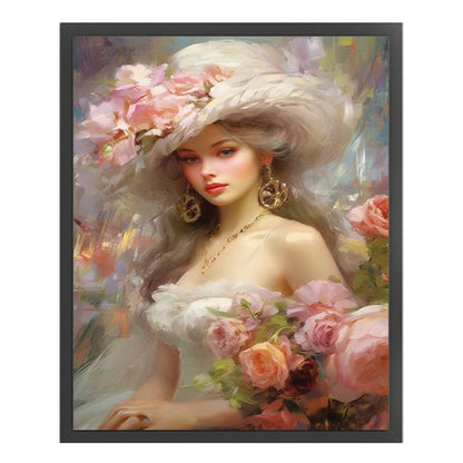 Victorian Woman - 11CT Stamped Cross Stitch 40*50CM