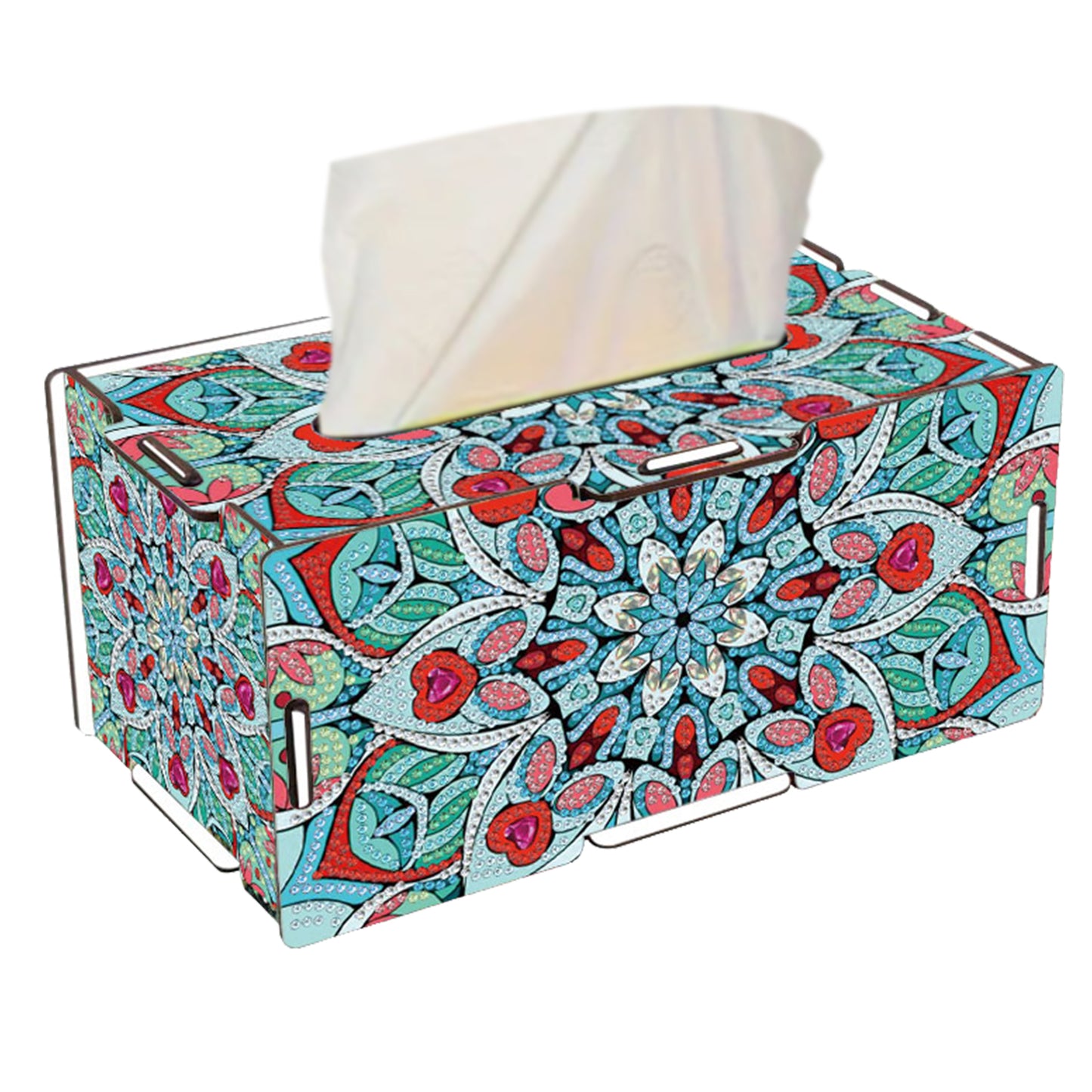 Mandala DIY Diamond Art Paper Towel Holder for Home and Office Decoration